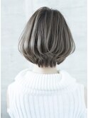 大人ナチュラル小顔ショートボブ