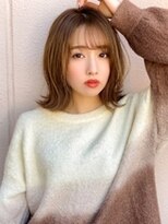 アグ ヘアー アソ 阿蘇店(Agu hair aso)&nbsp;《Agu hair》シースルーバング色っぽ外ハネミディ