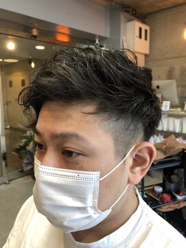 ボウ(BOW) ビジネスパーマ ツーブロック