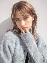 大人可愛い美髪小顔カットマロンベージュ20代30代1０４