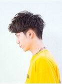 ツーブロックショート