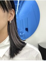 ケプカ(KEPKA)&nbsp;切りっぱなし　インナーカラー　グレー