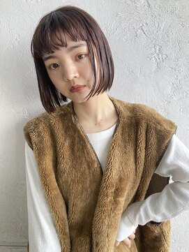 アイティーバイアルバム 松戸店(IT by ALBUM) ファッションにマッチするヘア_グレージュカラーボブウルフ_9068