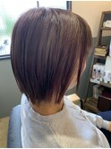 ボブスタイル切りっぱなし