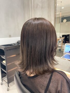 ガリカ 蔵前(Gallica) 【佐久間史将】切りっぱなしボブx透明感たっぷりグレージュ