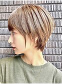 30代40代大人女性/前髪ありショートボブ/ショートヘア/髪質改善