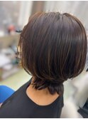 くびれ小顔レイヤークラゲヘアー×艶髪ハイライトシルクベージュ