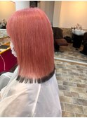 ベイビーピンク　袖カラー