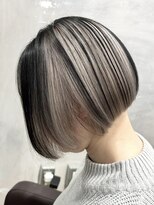 ロア 福岡天神本店(LORE) レイヤーカットピンクベージュカラーケアブリーチローライト