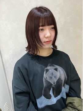 ヘーゼル 博多(HAZEL.) KOBA/顔周りレイヤー×外ハネボブ