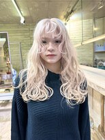 ヲタク(wotaku.)&nbsp;ホワイトブロンドホワイトミルクティーケアブリーチ2回ロング