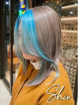シェル(SHEL) 【SHIN★】フレーミングシアン&グレージュ