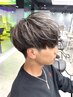 【ブリーチ1回でホワイトヘアへ】メンズカット+ホワイトメッシュ¥11500