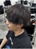 メンズマッシュパーマニュアンスパーマスパイラルパーマ刈り上げ
