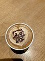 美容室ル・アール ゴローさんの店のカフェラテ♪