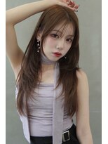 アンジェリカラボ 梅田店(ANGELICA LABO)&nbsp;韓国ヘア×レイヤーカット×前髪×ロングヘア【川又】