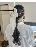 卒業式ヘアセット