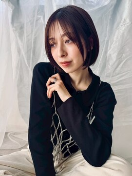 ルーフ 用賀(ROOF) ミニボブ/カカオブラウン　用賀　美容室