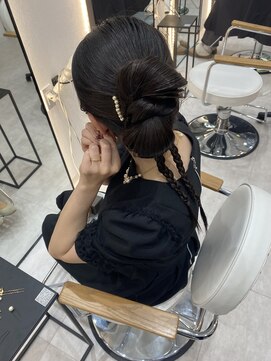 ジーナ 博多筑紫口(Zina) ヘアアレンジ/タイトヘアアレンジ/結婚式ヘアアレンジ