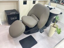 イートンクロップ(Eton crop)の雰囲気（フルフラットの心地いい寝心地のシャンプーチェアです。）