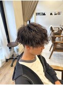 刈り上げマッシュ×ツイストスパイラルパーマ　北千住T9