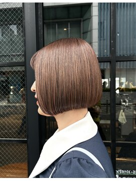 オーガニック アトリエ 大宮(organic+atelier) 30代40代夏髪質改善カラー×外ハネボブでトレンド感溢れる