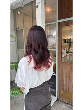 ラウブロッサム 大宮西口店(Lau Blossom) くびれヘア/アプリコットオレンジ/ハイライトカラー/大宮