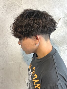 ニアウ 高崎店(Niau) メンズマッシュシャドウパーマ群馬高崎眉毛韓国