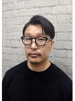 グレイスフル バーバープラチナム 六本木店(Graceful Barber platinum)&nbsp;ツーブロックナチュラルサイドパート