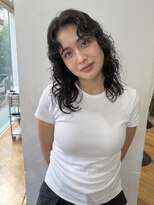 オブヘアージユウガオカ(Of HAIR Jiyugaoka)&nbsp;ラフでお洒落なミディアムパーマ