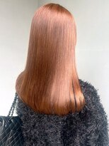 ナカオコアフュール(NAKAO COIFFURE)&nbsp;ヘーゼルベージュ ハイトーンカラー セミロング 髪質改善