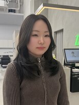 ザザ ZA/ZA 茗荷谷&nbsp;茗荷谷駅/韓国/レイヤーカット/顔周り/前髪カット/ストレート