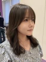 ハピネス 河原町店(Happiness)&nbsp;オリーブベージュ　ブリーチなしダブルカラー　京都美容室進詩織