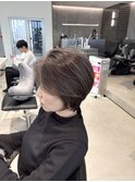 大人ショート/白髪ぼかし