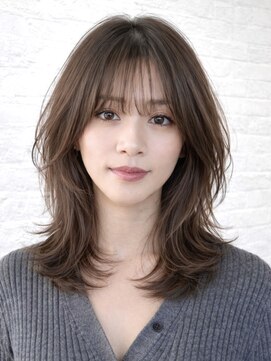 ロビー 表参道(ROBBY) くびれレイヤーカット/ミディアムヘア/シャギー/30代/40代/50代