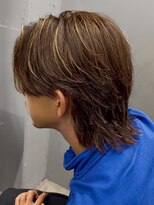 エルマーク 松山(L-MARK) ウルフヘア/メンズ/センターパート/メンズウルフ/マッシュ