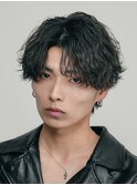 緩めシャドウパーマツイストスパイラルルーズパーマメンズヘア