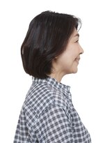 えがお美容室 50代・60代の方に!ひし形ラインのカジュアルボブ