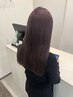 【人気No.1★圧倒的艶髪】カット+カラー+UVケアトリートメント¥15895~