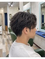 ルートヘア 辻堂店&nbsp;20代メンズ無造作ニュアンスマッシュパーマ辻堂ルートヘア