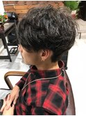 大人メンズパーマスタイル