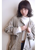 ミラバイグリーン(Mira by green)&nbsp;ふわミディ×似合わせカット【ワンレン】＃１