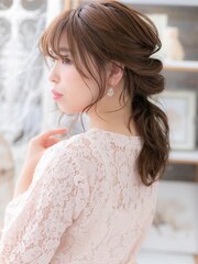 *mod's越谷*おくれ毛が大人かわいい♪小顔ヘアアレンジa