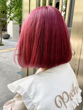 ディーカヘアーセンダイ(Di KA HAIR sendai) 内巻き/ボブ/ピンク/インナーカラー/ネイビーブルー/