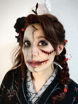 ジャルダンドフルー(Jardin de fleurs) ゾンビメイク★傷メイク★ハロウィンメイク