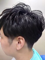 スマイル(Smile) マッシュ ツーブロック ショート ビジネスマン 学生、黒髪