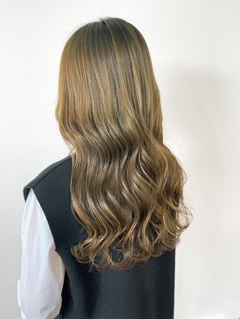 オル(Olu) 【MASAYA】オリーブベージュ×艶ロング