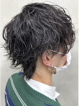 ダズルヘアーエイチ(DAZZLE hair H) 雰囲気抜群！マッシュウルフ×波巻きパーマ