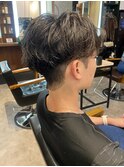 【IRIE HAIR赤坂】メンズパーマツーブロックセンターパート