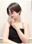 11ハンサムショート 縮毛矯正 黒髪 アッシュ 20代30代40代50代